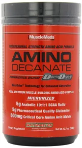 MuscleMeds - Amino Decanate, Fruit Punch, Proszek, 381g