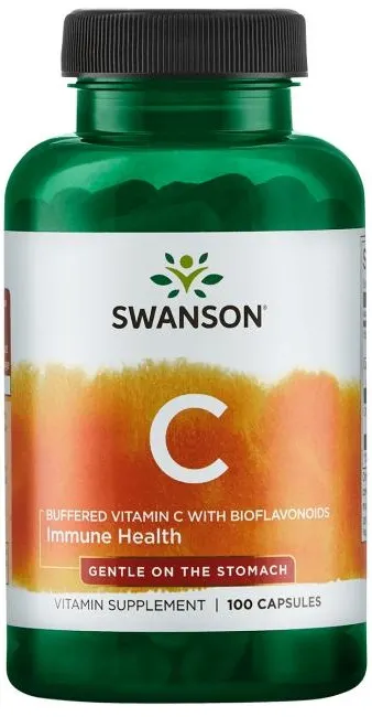 Swanson - Buforowana Witamina C z Bioflawonoidami, 100 kapsułek