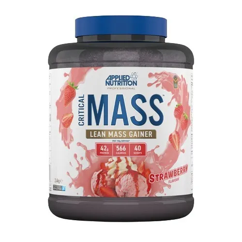 Applied Nutrition - Gainer, Critical Mass, Professional, Truskawka, Proszek, 2400g