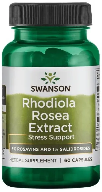 Swanson - Rhodiola Rosea Extract, 60 kapsułek
