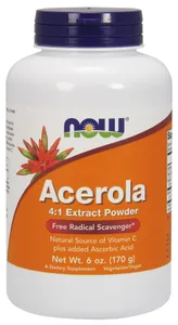 NOW Foods - Acerola, 4:1 Ekstrakt, Proszek, 170g