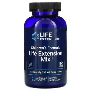 Life Extension - Children's Formula Life Extension Mix, Multiwiatminy dla Dzieci, Natural Berry, 120 żelek