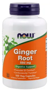 NOW Foods - Korzeń Imbiru, 550mg, 100 vkaps