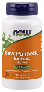 NOW Foods - Saw Palmetto, Palma Sabałowa, 160 mg, 120 kapsułek miękkich