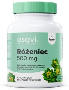 Osavi - Różeniec, Rhodiola Rosea, 500mg, 30 vkaps