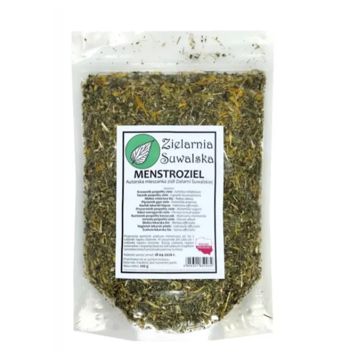 Zielarnia Suwalska - Menstroziel, Bolesne i Obfite Miesiączki, 200g