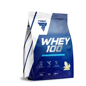 Trec - Odżywka Białkowa Whey 100, Wanilia, Proszek, 900g